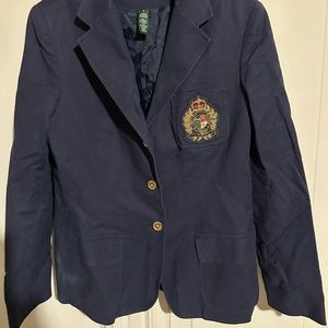 Blazer. Never worn before! Gold embroidery.